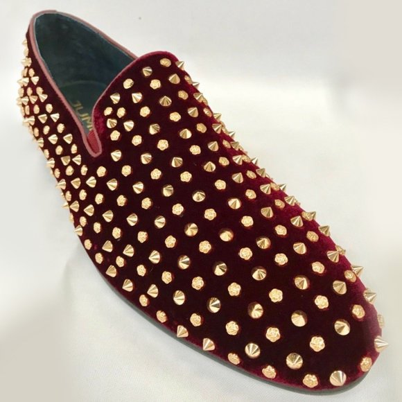 Men’s JUMP Leopold Burgundy Spikes Fashion Shoes main image 3